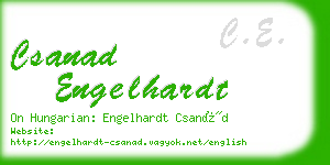 csanad engelhardt business card